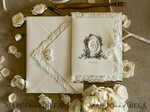 WEDDING INVITATIONS vintage lace/ rustic lace Personalized Golden Wedding invitations Vintage Lace wedding Cards42