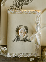 WEDDING INVITATIONS vintage lace/ rustic lace Personalized Golden Wedding invitations Vintage Lace wedding Cards42