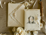 WEDDING INVITATIONS vintage lace/ rustic lace Personalized Golden Wedding invitations Vintage Lace wedding Cards42
