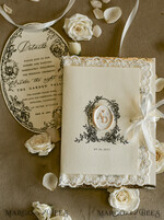 WEDDING INVITATIONS vintage lace/ rustic lace Personalized Golden Wedding invitations Vintage Lace wedding Cards42