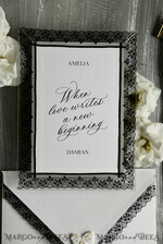 WEDDING INVITATIONS vintage lace/ rustic lace Personalized Golden Wedding invitations Vintage Lace Invites Ivory19
