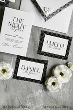 WEDDING INVITATIONS vintage lace/ rustic lace Personalized Golden Wedding invitations Vintage Lace Invites Ivory19