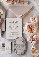 WEDDING INVITATIONS vintage lace/ rustic lace Personalized Golden Wedding invitations Vintage Lace Invites Beige45