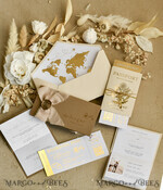 WEDDING INVITATIONS passport to love/ beach wedding invites  Gold White Passport Wedding Invitation, Golden Wedding Cards Boarding Pass, Bespoke Travel Passport Wedding Invitations Abroad, Destination Greece Wedding Invites, Travel Map Wedding Stationary,  World map 12