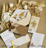 WEDDING INVITATIONS passport to love/ beach wedding invites  Gold White Passport Wedding Invitation, Golden Wedding Cards Boarding Pass, Bespoke Travel Passport Wedding Invitations Abroad, Destination Greece Wedding Invites, Travel Map Wedding Stationary,  World map 12