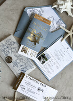 WEDDING INVITATIONS passport to love/ beach wedding invites  Sage Green Passport Wedding Invitation, Wedding Cards  Boarding Pass,  Tuscany Passport Wedding Invitations  Abroad, Destination Wedding Invites, Travel Map Wedding Stationary16