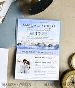 WEDDING INVITATIONS passport to love/ beach wedding invites  Sage Green Passport Wedding Invitation, Wedding Cards  Boarding Pass,  Tuscany Passport Wedding Invitations  Abroad, Destination Wedding Invites, Travel Map Wedding Stationary22
