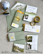 WEDDING INVITATIONS passport to love/ beach wedding invites  Sage Green Passport Wedding Invitation, Wedding Cards  Boarding Pass,  Tuscany Passport Wedding Invitations  Abroad, Destination Wedding Invites, Travel Map Wedding Stationary15