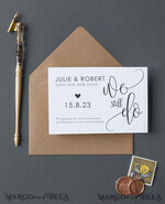   Wedding Save the Date card eco simple form 2