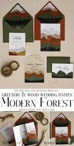 WEDDING INVITATIONS forest / Mountains / woodland theme Mountain Modern Arch  Acrylic Wedding Invitation Suite, Modern Arizona Wedding Invites, Clear Plexi glass Suite Wedding Cards, terracotta Wedding Invitations, mountains wedding Invitation suite, sage green Wedding Invite made from plexi glass18