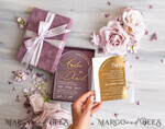 WEDDING INVITATIONS Elegant Invites Classic Cards  Luxury Mauve Velvet Box Wedding Invitations, Elegant Acrylic Wedding Invites With Gold Bow, Glamour Golden Shine Wedding Cards, Handmade Wedding Stationery13
