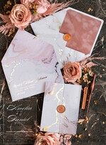 WEDDING INVITATIONS gold / rose gold / silver / glitter Marble Acrylic wedding invitations card, Glamour Blush Pink Velvet Wedding Invitation Suite, Golden Marble Wedding Stationery, Plexi  Luxury Wedding Invites16