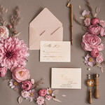 WEDDING INVITATIONS gold / rose gold / silver / glitter Gold Shimmer Wedding Invites, Blush Pink Glitter Wedding Cards, Glamour Golden Wedding Invitation Suite, Romantic Affordable Wedding Stationery9