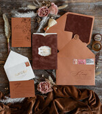 WEDDING INVITATIONS gold / rose gold / silver / glitter  Romantic terracotta Velvet Wedding Invitations, Luxury Gold Foil Wedding Cards, Gold tassel Wedding Invitations9