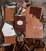 WEDDING INVITATIONS gold / rose gold / silver / glitter  Romantic terracotta Velvet Wedding Invitations, Luxury Gold Foil Wedding Cards, Gold tassel Wedding Invitations9