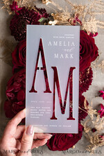 WEDDING INVITATIONS gold / rose gold / silver / glitter Burgundy Wedding invitations cards, Gold Acrylic Glamour Wedding Invitation Suite  Maroon Golden Shine Wedding Stationery Frozen Plexi Luxury Wedding Invites9