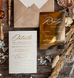 WEDDING INVITATIONS gold / rose gold / silver / glitter Luxury Gold Foil Wedding Invitations, Plexi Glamour Wedding Invitation Suite, Romantic Velvet Wedding Cards, Bespoke Golden Wedding Stationery9