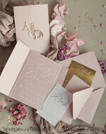 WEDDING INVITATIONS gold / rose gold / silver / glitter  Luxury Mirror gold Wedding Invitations, Elegant Blush Pink Wedding Cards, Glamour Acrylic  Wedding Invites, Clear Plexi Wedding Invitation Suite22