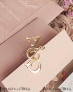 WEDDING INVITATIONS gold / rose gold / silver / glitter  Luxury Mirror gold Wedding Invitations, Elegant Blush Pink Wedding Cards, Glamour Acrylic  Wedding Invites, Clear Plexi Wedding Invitation Suite22