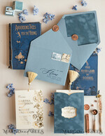 WEDDING INVITATIONS gold / rose gold / silver / glitter Luxory wedding invitations, Romantic dusty blue Velvet Wedding Invitations, Luxury Gold Foil Wedding Cards, Gold tassel Wedding Invitations9