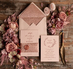 WEDDING INVITATIONS gold / rose gold / silver / glitter Rose Gold Wedding invitations UK, Luxury Glitter Wedding Invitations • Glamour Wedding Invitation Suite • Bluh Pink  Luxury  Wedding Cards10