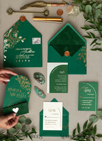 WEDDING INVITATIONS gold / rose gold / silver / glitter Arch Gold Greenery wedding invitation suite, Green Wedding Invites, Glamour Wedding Invitations, Greenery Wedding Set21