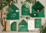 WEDDING INVITATIONS gold / rose gold / silver / glitter Arch Gold Greenery wedding invitation suite, Green Wedding Invites, Glamour Wedding Invitations, Greenery Wedding Set21