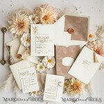 WEDDING INVITATIONS gold / rose gold / silver / glitter Custom Wedding invitations  velvet crem pocket, Elegant gold tassel Wedding Invitations, Gold Wedding Invitation Suite,  Luxury wedding Cards25