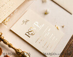 WEDDING INVITATIONS gold / rose gold / silver / glitter Arch Acrylic Wedding invitation suite, Boho Glam Wedding Invitations, Golden Shine Wedding Invitates, Elegant Gold Wedding Cards28