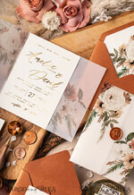 WEDDING INVITATIONS gold / rose gold / silver / glitter 3