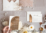 WEDDING INVITATIONS gold / rose gold / silver / glitter Arch Golden Acrylic wedding invitation suite, Velvet Beige Wedding Invites, Glamour Plexi Glass Wedding Invitations34