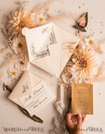 WEDDING INVITATIONS gold / rose gold / silver / glitter Acrylic Wedding invitations suite, Glamour Wedding Invitations, Golden Shine Wedding Invitation Suite, Luxury Gold Wedding Cards16