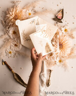 WEDDING INVITATIONS gold / rose gold / silver / glitter Acrylic Wedding invitations suite, Glamour Wedding Invitations, Golden Shine Wedding Invitation Suite, Luxury Gold Wedding Cards16