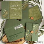 WEDDING INVITATIONS gold / rose gold / silver / glitter Velvet olive green Wedding invitations designs, Acrylic Wedding Invitations cards, Golden Shine Wedding Invitation Suite, Luxury Wedding Cards6