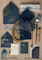 WEDDING INVITATIONS gold / rose gold / silver / glitter Navy Gold Arch Wedding invitations, Plexi Pocket Velvet Wedding Invitations, Dark Blue Gold Wedding Invitation Suite, Elegant  Wedding Cards33