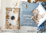 WEDDING INVITATIONS gold / rose gold / silver / glitter Bespoke Acrylic Ice blue wedding invitation, Glamour dusty blue Wedding Invitations, Modern Golden Plexi Wedding Invitation Suite,Boho Glam Wedding Cards wax seal 22