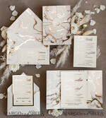 WEDDING INVITATIONS gold / rose gold / silver / glitter Golden Marble Wedding invitations, Luxury Gold Foil Wedding Invitation set,  Marble Glamour Wedding Invitation Suite, elegant  Wedding Cards Marble10
