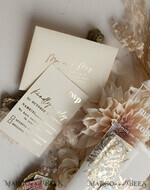 WEDDING INVITATIONS gold / rose gold / silver / glitter Acrylic Wedding invitation suite, Boho Glam Wedding Invitations, Golden Shine Wedding Invitates, Elegant Gold Wedding Cards29