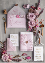 WEDDING INVITATIONS gold / rose gold / silver / glitter Luxury Blush Pink Wedding Invitation Suite, Elegant Blush Pink Wedding Cards, Boho Pink Wedding Invitations, Luxury Elegant Wedding Stationery8