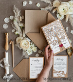 WEDDING INVITATIONS lasercut  laser Cut Rustic Wedding Invitation Set, Rustic Wedding Invitations Tree, Rustical Laser Cut Tree Wedding Cards, tree of life invitation suite4