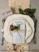 MENU & PROGRAMS rustic and lace Rustic Wedding Menu with Burlap Twine, Barn Wedding Dinner Menu, Eco Romantic Personalized Cards, Kraft Wedding Menu, Simple Rustic Wedding Menu, Elegant Ecru Wedding Menu Cards8