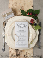 MENU & PROGRAMS rustic and lace Rustic Wedding Menu with Burlap Twine, Barn Wedding Dinner Menu, Eco Romantic Personalized Cards, Kraft Wedding Menu, Simple Rustic Wedding Menu, Elegant Ecru Wedding Menu Cards8