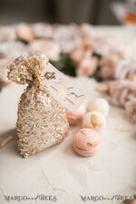 Rose gold sales bag for wedding