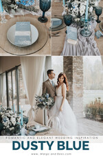 WEDDING INVITATIONS Modern Invites Floral Cards  Delicate Dusty Blue Wedding Invitations, Modern Floral Wedding Invites, Minimalistic Vellum Wedding Invitation Suite, Elegant And Handmade Wedding Stationery16