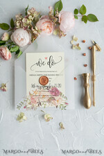 WEDDING INVITATIONS Modern Invites Floral Cards Blush pink wedding invitations, floral wedding invitations, floral wedding stationery, floral wedding accessories, blush pink envelope, pink ribbon, pink bow, calligraphy, we do wedding cards, ecru wedding invitations, peony wedding invitations, ecru wedding stationery, peonies, spring flowers, spring wedding invitations, leaves, modern wedding invitations, spring wedding, romantic wedding invitations, watercolor wedding invitations, watercolor10