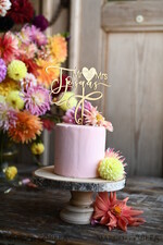 TORTENDEKORATION  
 Gold
 Topper, goldener Kuchentopper8