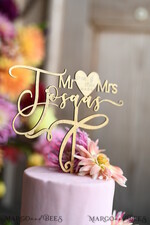 TORTENDEKORATION  
 Gold
 Topper, goldener Kuchentopper8