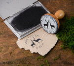   wooden stamp, couple stamp3