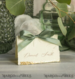 PLACE CARDS / TABLE CARDS Romantic Boho/ Botanical/ Floral Personalized Place Cards with Gold Foil Edge & Embossed Leaf Design4