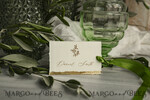 PLACE CARDS / TABLE CARDS Romantic Boho/ Botanical/ Floral Elegant Wedding Place Cards with Gold Flakes4